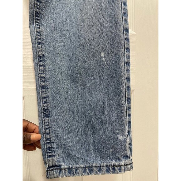 Vintage Lee Acid Wash Jeans Womens High Rise Mom Elastic Waist Size 12 Blue - Picture 7 of 10
